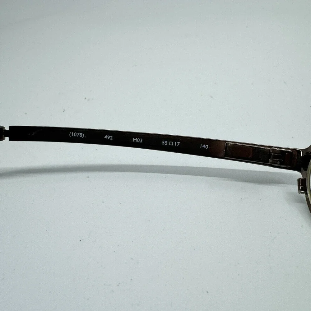 JAI KUDO (1078) 492‎ Dark Brown/Blue Polished Eyeglasses Frame 55-17-140 H1115
